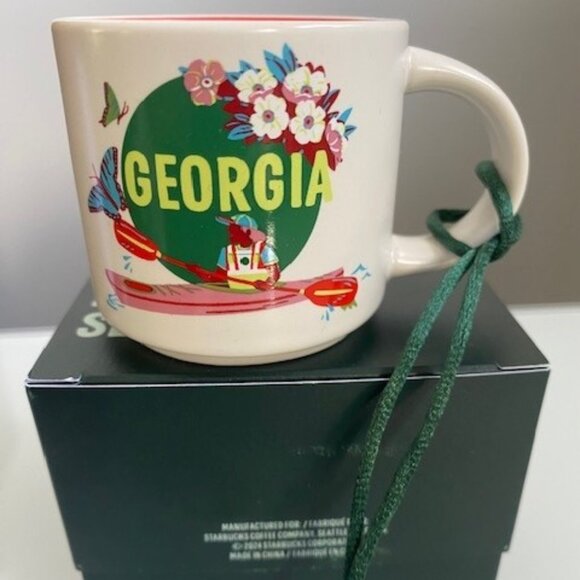 New Starbucks Georgia Discovery Series 2 oz Expresso Mug Ornament Collec… - Picture 2 of 8